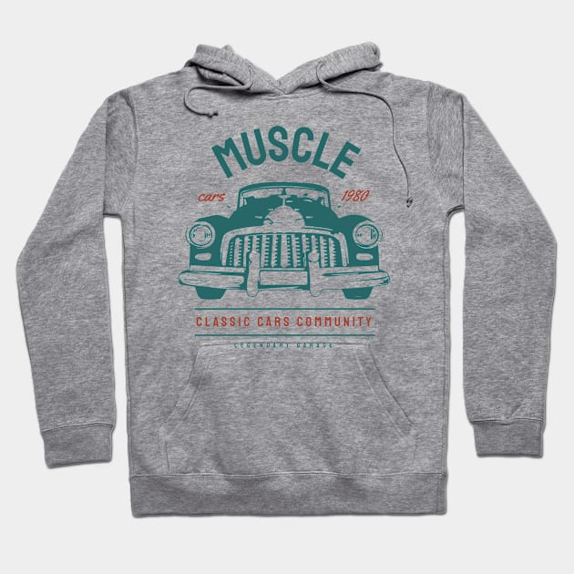 Muscle cars Hoodie by BunnyCreative